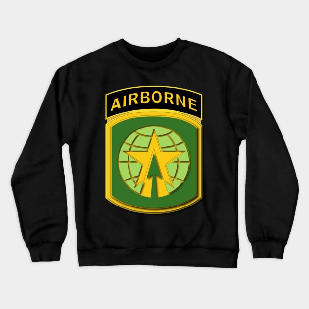 16th MP Bde w Airborne Tab wo Txt Crewneck Sweatshirt by twix123844